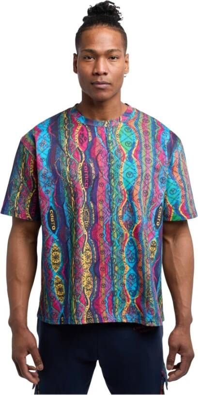 Carlo colucci Oversized T-shirt in diverse kleuren Multicolor Heren