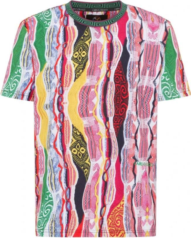 Carlo colucci Border Story T-shirt Multicolor Heren