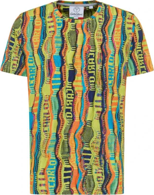 Carlo colucci De Bellis Bedrukt T-Shirt Multicolor Heren