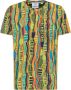 Carlo colucci De Bellis Bedrukt T-Shirt Multicolor Heren - Thumbnail 1