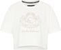Carlo colucci Uniek Cropped Oversize T-Shirt White Dames - Thumbnail 1