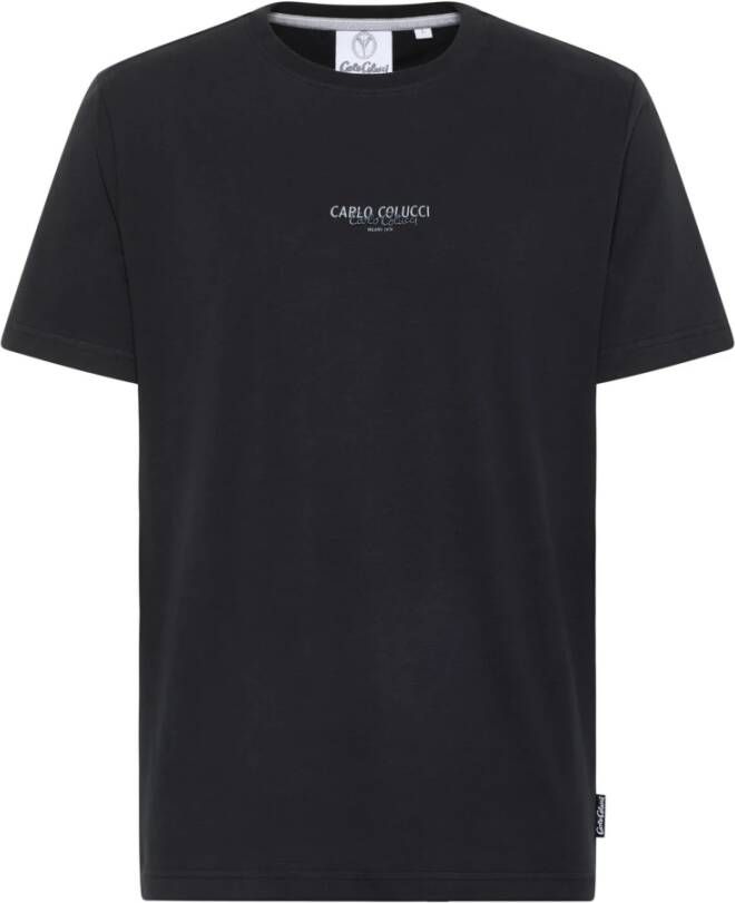 Carlo colucci T-Shirts Zwart Heren