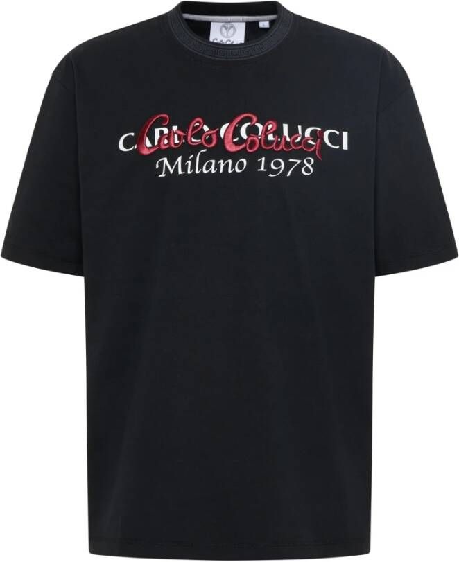 Carlo colucci Oversized T-Shirt Black Heren