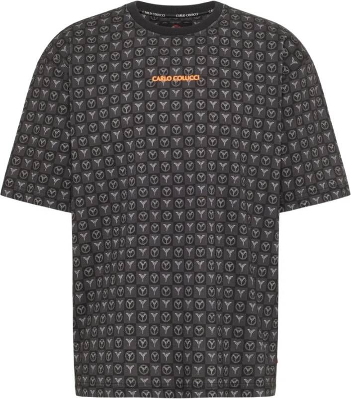 Carlo colucci C3099 Oversized T-shirt Grijs Heren