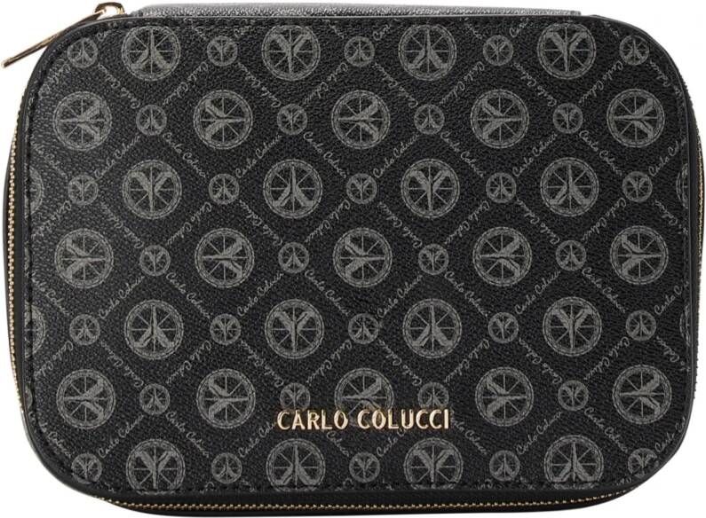 Carlo colucci Platte cosmetische tas Cracogna Zwart Heren