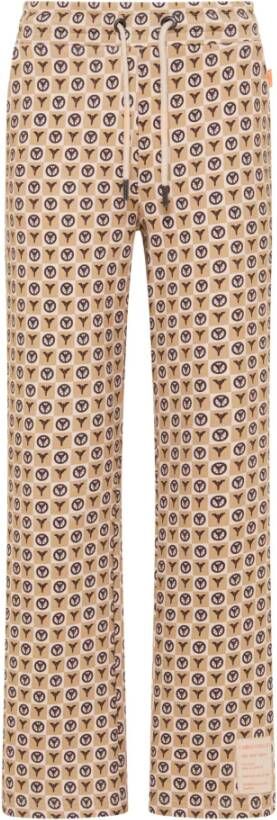 Carlo colucci Relax Broek met Wijde Pijpen Beige Dames