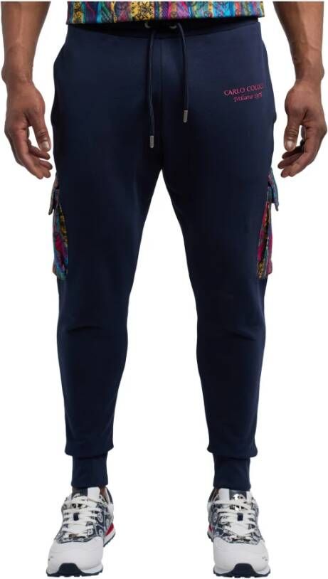 Carlo colucci Casual Comfort Sweat Jogger Blue Heren