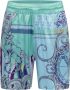 Carlo colucci Gedrukte Border Shorts Blue Heren - Thumbnail 1