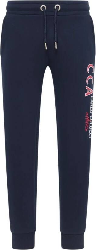 Carlo colucci Unieke Atletico D`Ambra Sweatpants Blue Heren