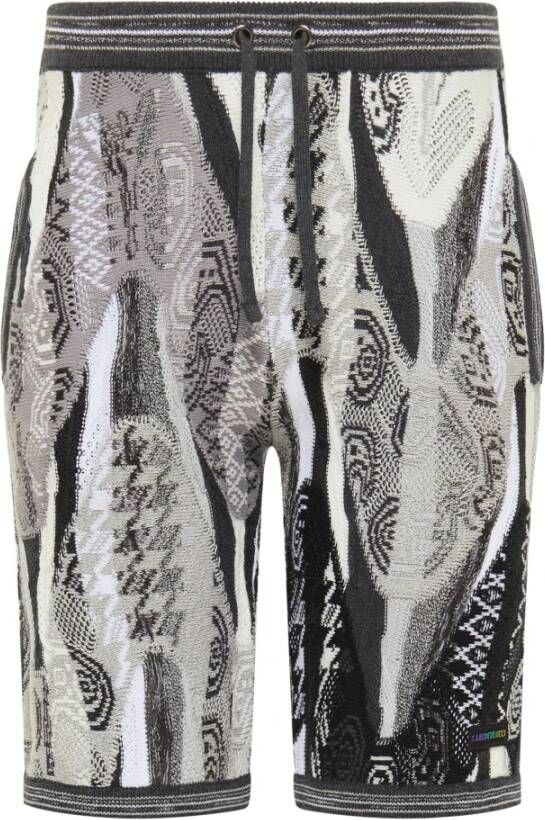 Carlo colucci Strickshorts mit Jaquard Cudemo Grijs Heren