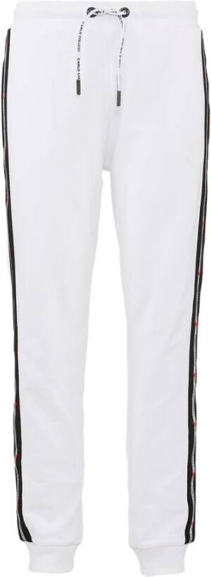 Carlo colucci Unieke Kunstwerk Sweatpants White Heren