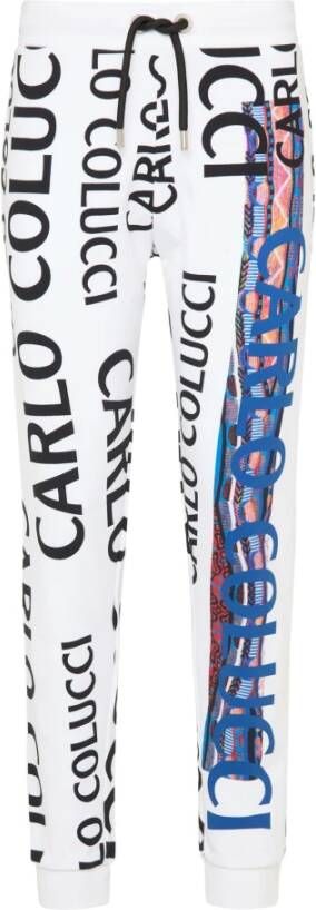 Carlo colucci Sweatose met logo -leed conforto Wit Heren