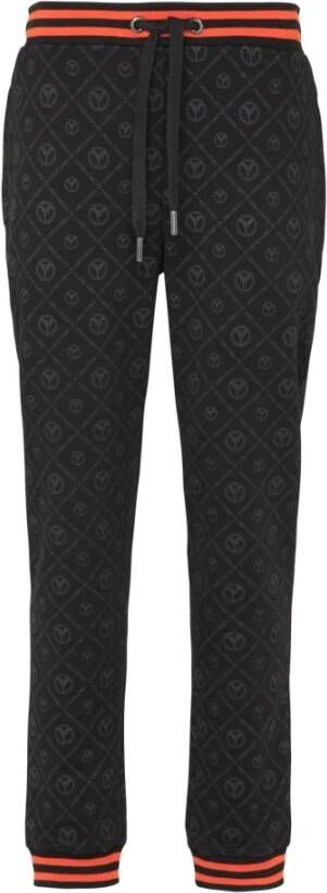 Carlo colucci Herren logoprint sweathose collini Zwart Heren