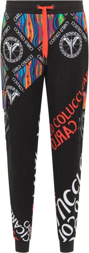 Carlo colucci Cargo-stijl Sweathose Corradin Black Heren
