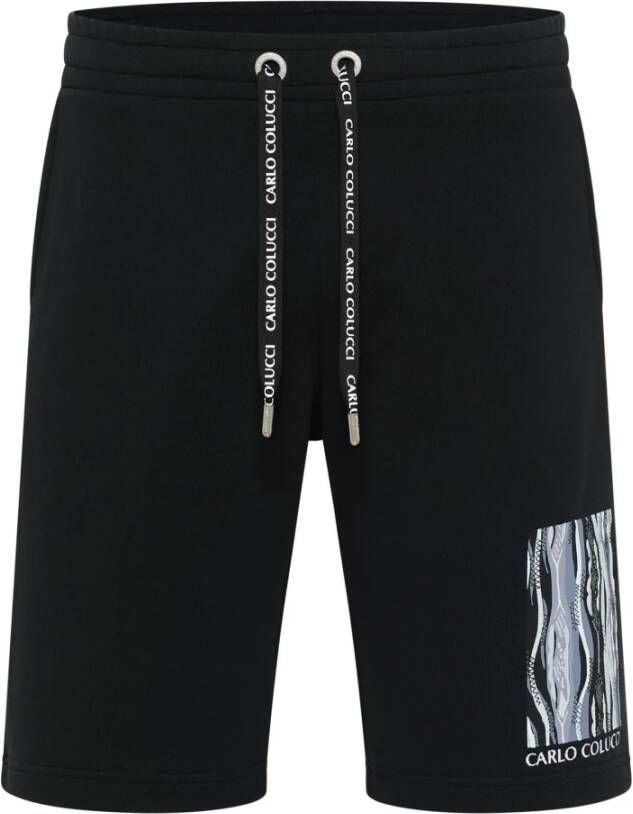 Carlo colucci Casual Gebreide Shorts Black Heren