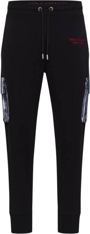 Carlo colucci Comfortabele Sweat Jogger voor Mannen Black Heren