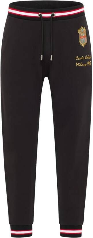 Carlo colucci Dangl College-Style Sweatpants Black Heren