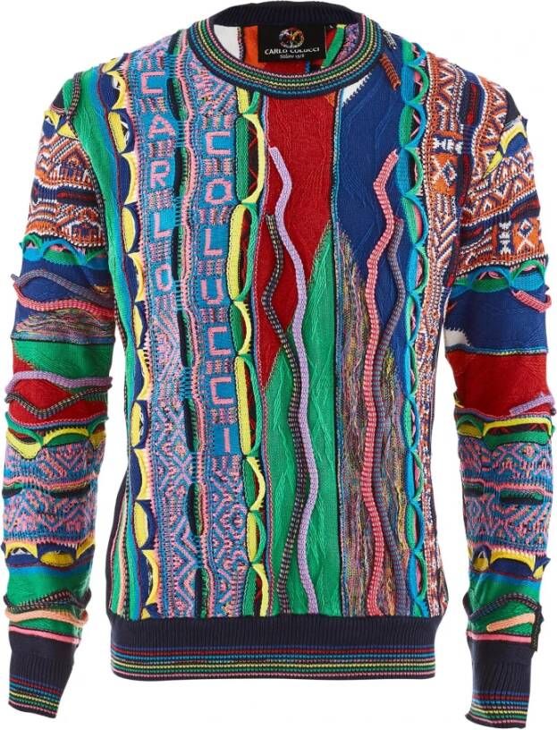 Carlo colucci Jacquard Gebreide Trui DaDamos Multicolor Heren