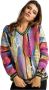 Carlo colucci Jacquard V-Hals Trui Curtoni Multicolor Dames - Thumbnail 1