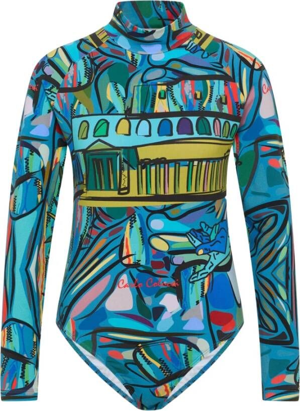 Carlo colucci orti Bedrukte Body De Vita Blue Dames
