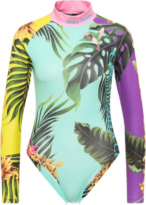 Carlo colucci Kleurrijk Bedrukte Body Cumerlotti Multicolor Dames