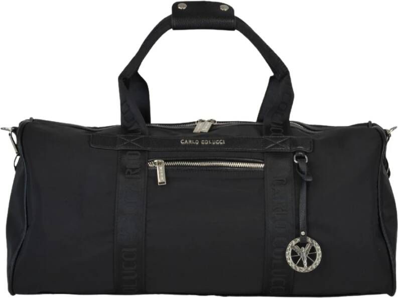 Carlo colucci Weekender met zilveren details Chiampan Zwart Dames