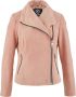Carlo colucci Zachte velours lederen jas dal bella Roze Dames - Thumbnail 1