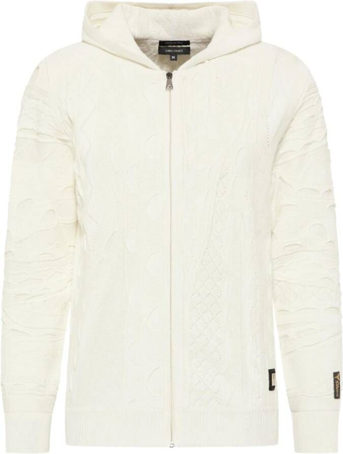 Carlo colucci Unieke Copello Hoodie Beige Heren