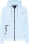 Carlo colucci Gebreide Verhaal Hoody Blue Heren - Thumbnail 1