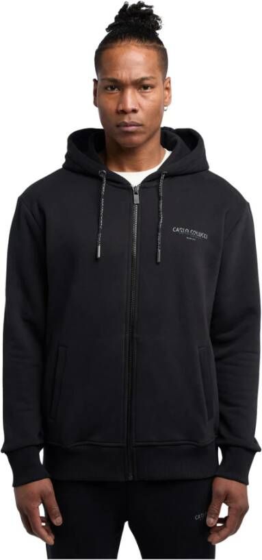 Carlo colucci Basic Line De Simoi Hoodie Black Heren