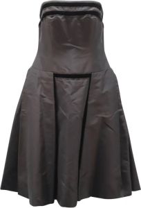Carolina Herrera Strapless Little Black Dress Zwart Dames