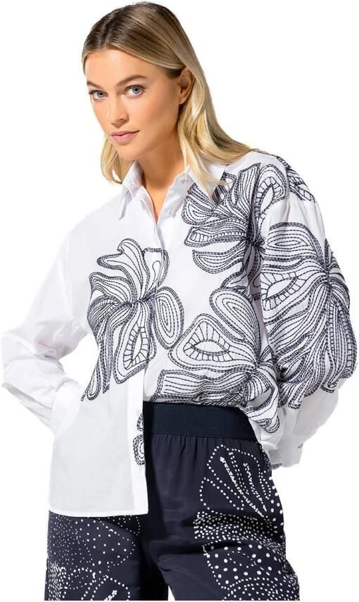 Caroline Biss Elegante Blouse met Lange Mouwen White Dames - Foto 2