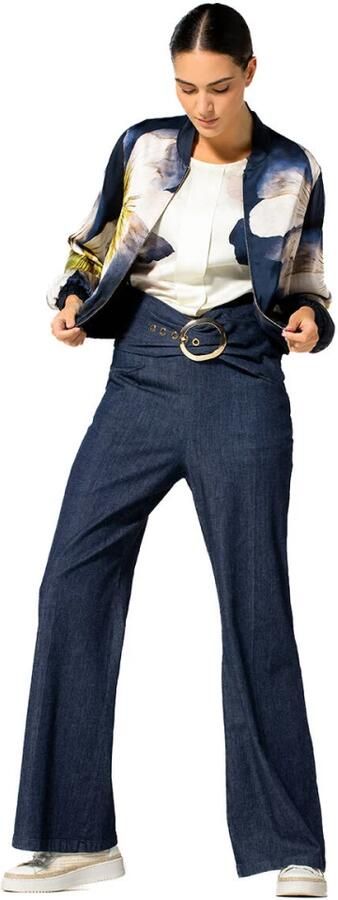 Caroline Biss Elegante Broek 1501 Broek Blue Dames - Foto 3