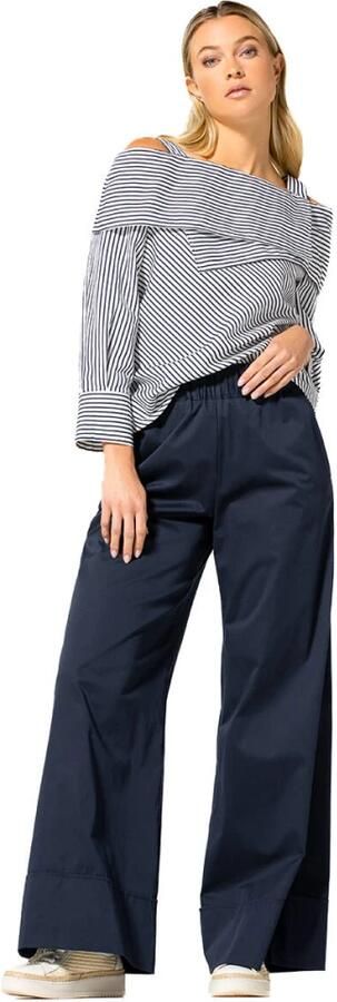 Caroline Biss Elegante Broek 1528 Broek Blue Dames - Foto 2