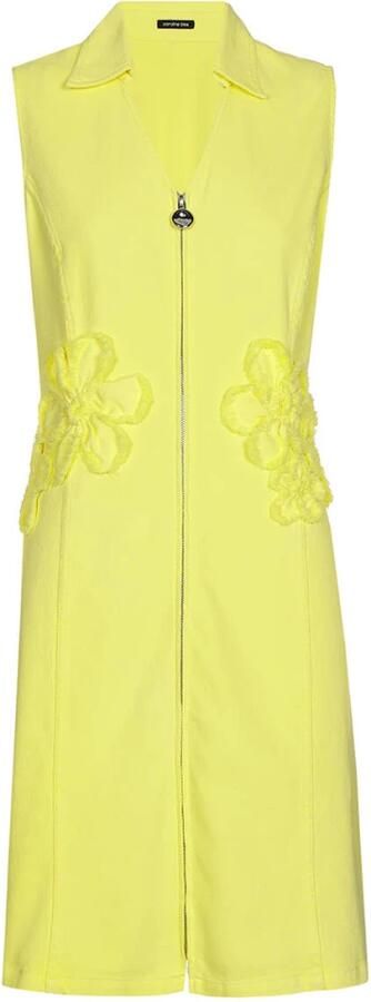 Caroline Biss Elegante Jurk Kleed Yellow Dames