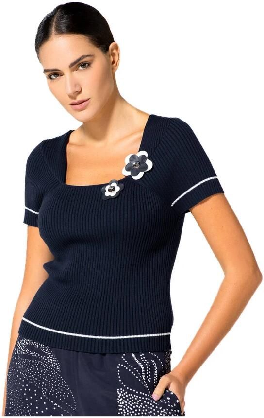 Caroline Biss Elegante Top Pullover voor Vrouwen Blue Dames - Foto 3