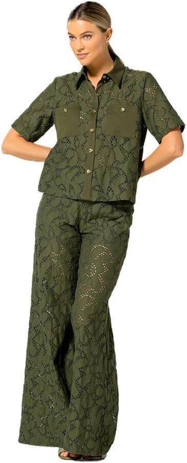 Caroline Biss Stijlvolle Broek voor Vrouwen Green Dames - Foto 2