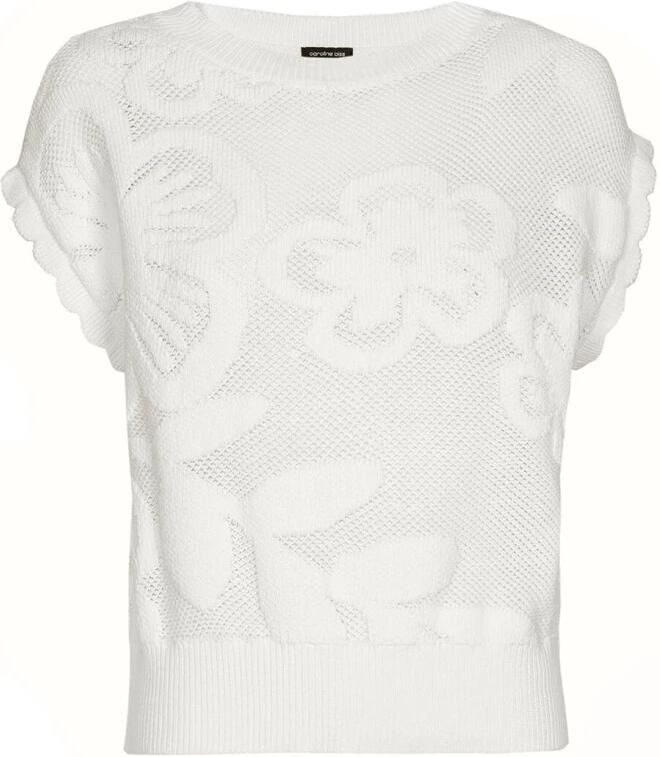 CAROLINE BISS Dames Truien & Vesten 1236 Gebroken Wit - Foto 4