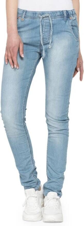 Carrera Jeans Slim Fit Jeans met Elastische Tailleband voor Dames Blue Dames
