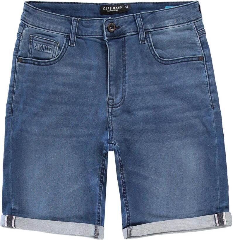 Cars denim short SEATLE stone used Blauw Jongens Stretchdenim Effen 140