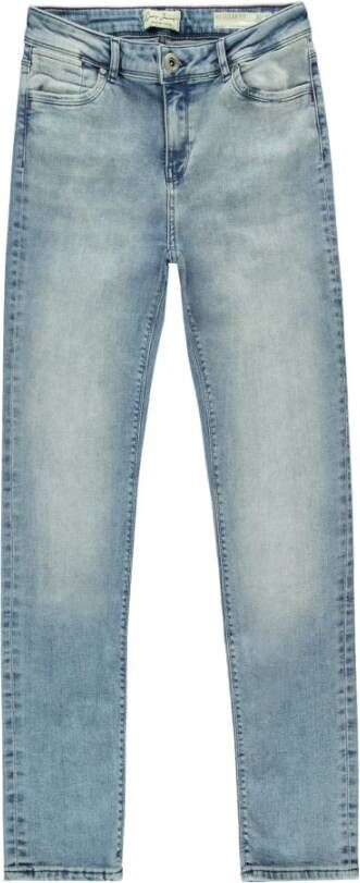 Cars Slim Bleached Straight Jeans Blue Dames