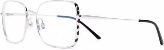 Cartier Zilver Transparante Ct0310O Zonnebril Gray