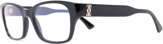 Cartier Zwarte Transparante Ct0316O Bril Black Unisex