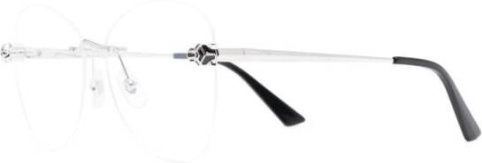 Cartier Metalen optische bril voor vrouwen Gray Unisex