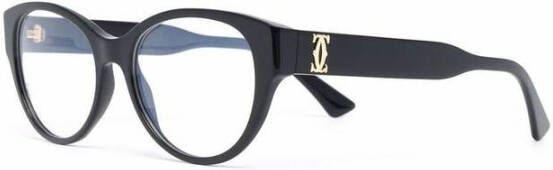 Cartier Zwarte Transparante Ct0315O Bril Black Unisex