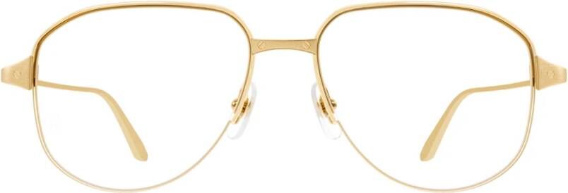 Cartier Metallic Ss23 Optische Monturen Yellow