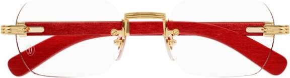 Cartier Rode Ss23 Dames Optische Brillen Rood Dames