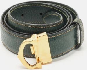 Cartier Vintage Pre-owned Leather belts Groen Dames