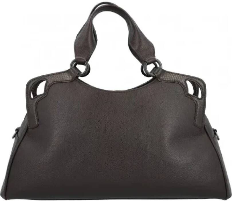 Cartier Vintage Pre-owned Leather handbags Brown Dames
