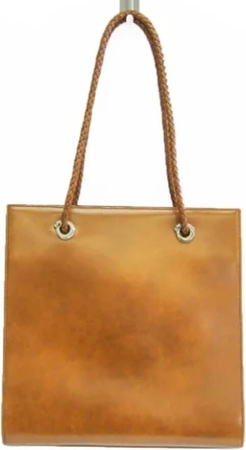 Cartier Vintage Pre-owned Leather handbags Bruin Dames